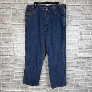 Cinch Green Label Mens Relaxed Fit Straight Leg Blue Jeans 38x32 MB90530002